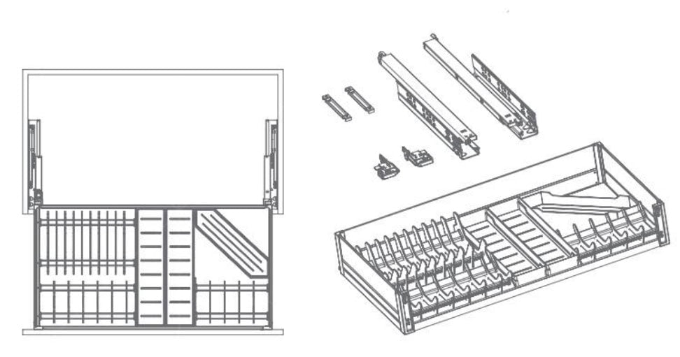 Amethyst series multifunctional basket