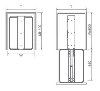 Lambo series soft close rotating tall unit