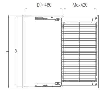 Caro series pull out basket