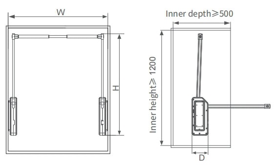 Hera series electric control liftable hanger