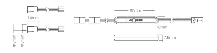 Lighting Accessories - Double control of door sensor switch