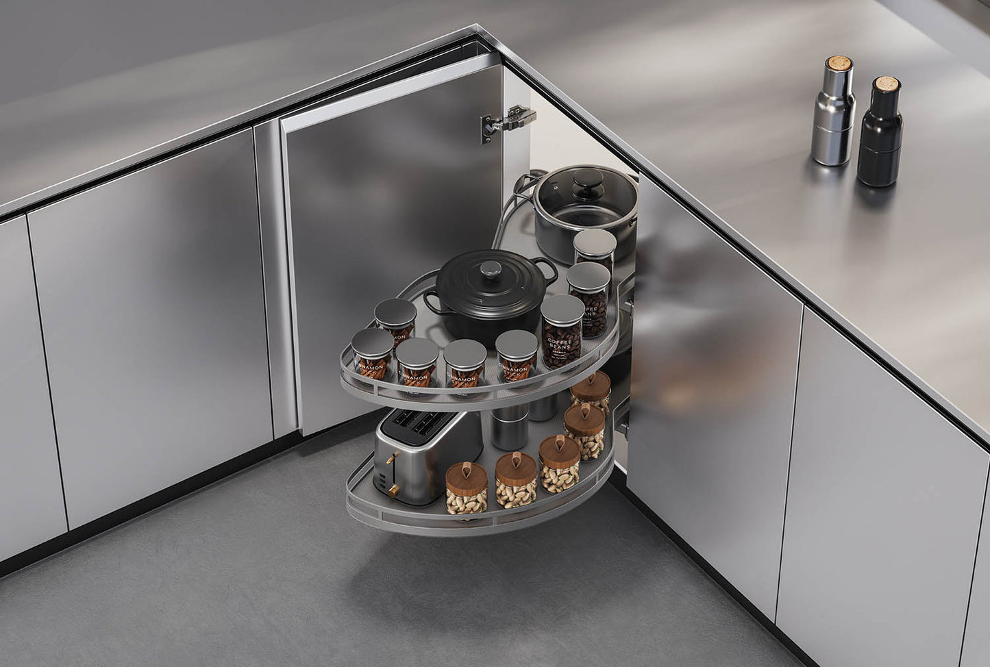 Caro series soft close revolving saucer