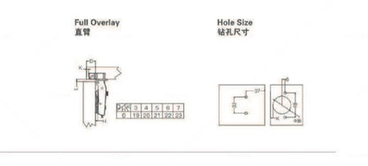 Hinge - 3D adjustment zero angle three section force buffering hinge fast mounted