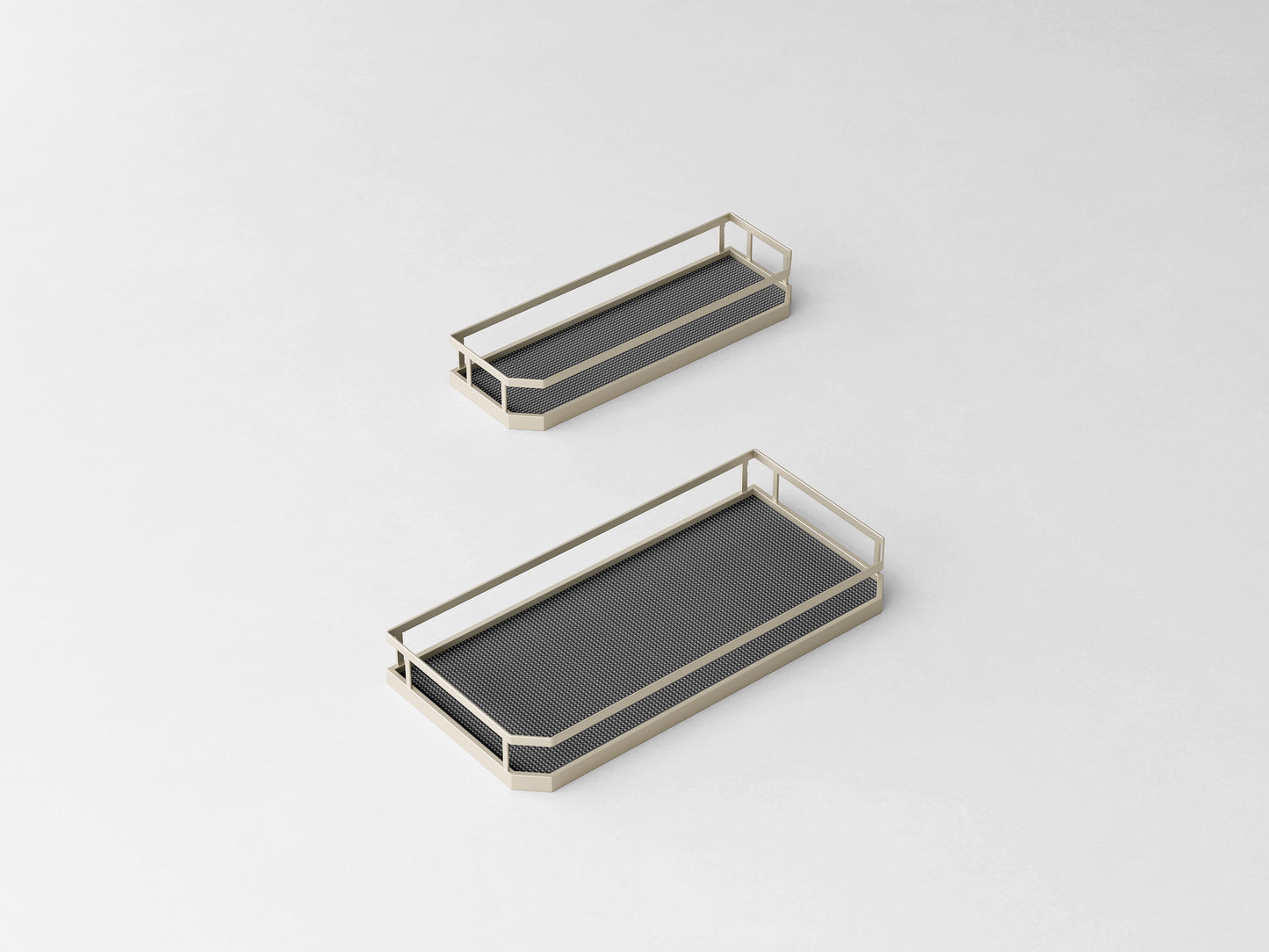 Champagne rose pantry roll out 6 tiers