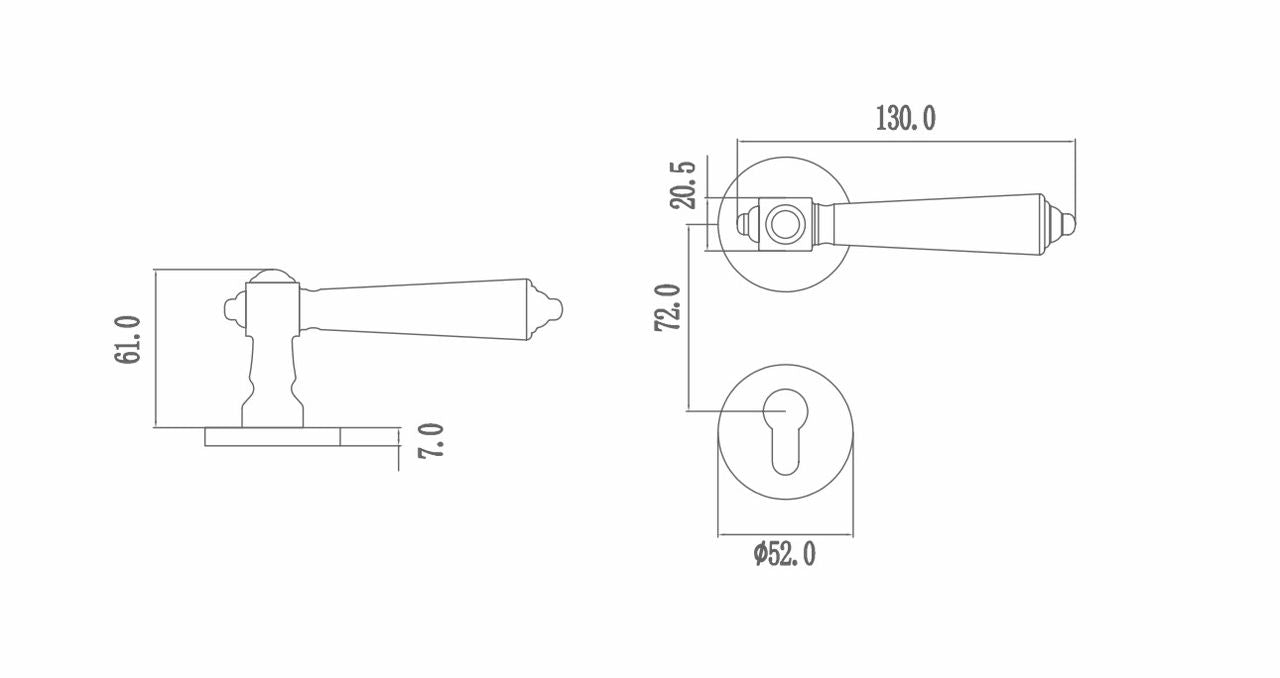 High end door lock solution detachable lock M503