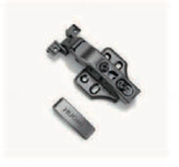 Hinge - Fixed mounted hinge for narrow aluminum frame