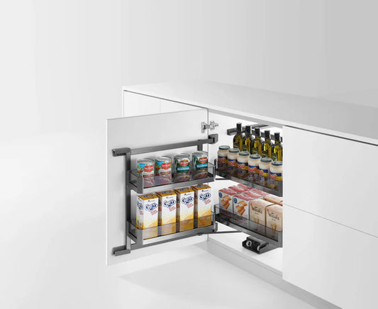 Amethyst series base cabinet mini pantry roll out