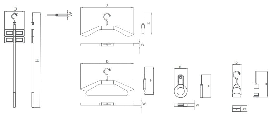 Hera series clothes hanger set