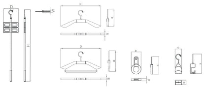 Hera series clothes hanger set