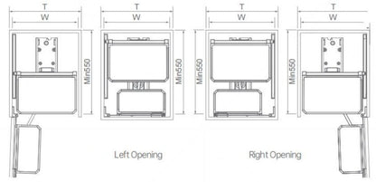 Caro series base cabinet mini pantry roll out