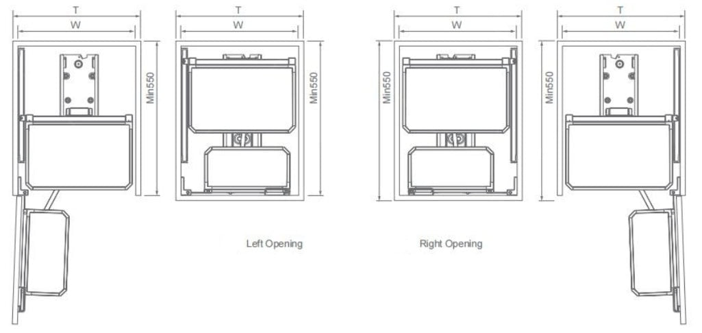 Encanto base cabinet mini pantry rollout basket
