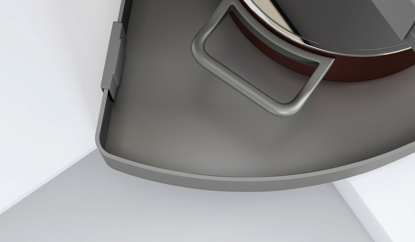 Encanto 270 degrees turntable shelf