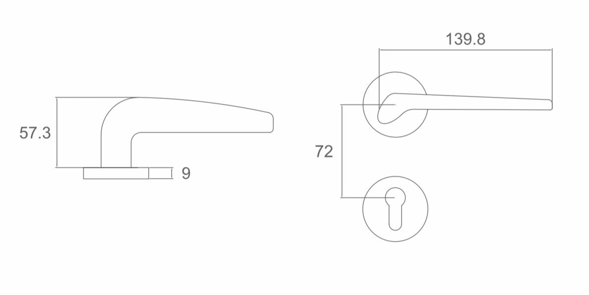 High end door lock solution detachable lock M202