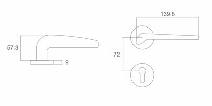 High end door lock solution detachable lock M202