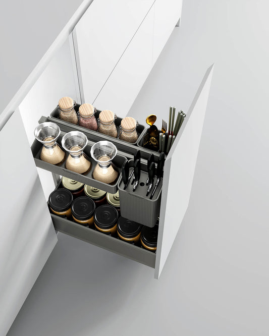 Lambo series pull out seasoning basket
