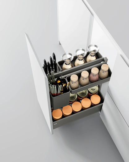 Lambo series pull out seasoning basket