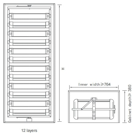 Violet 360 degrees rotatable multi tier shoes rack 12 layers