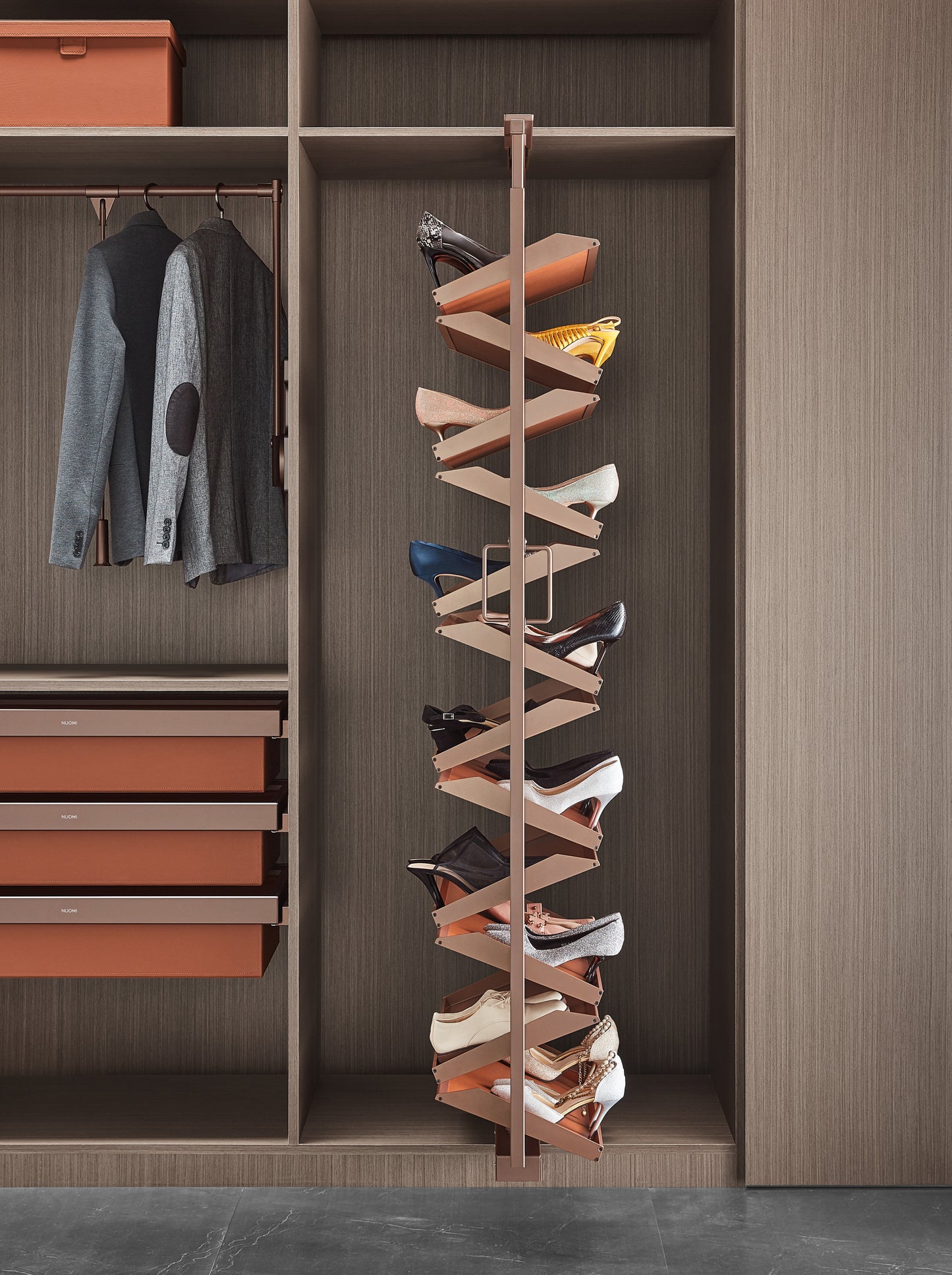 Ralphie 360 degree rototable multi tier shoes rack 10 and 12 layers