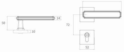 High end door lock solution detachable lock M402