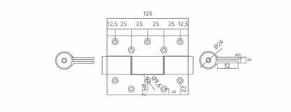 High end door lock solution hydraulic hinge