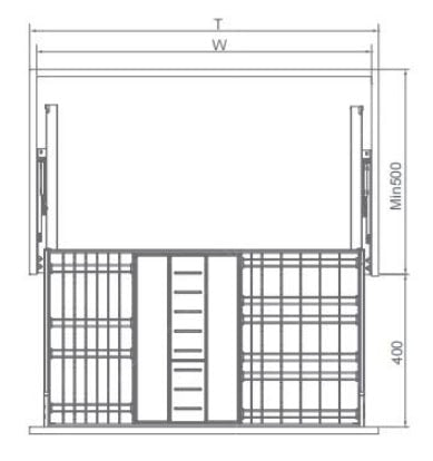 Encanto 3 side multifunctional basket
