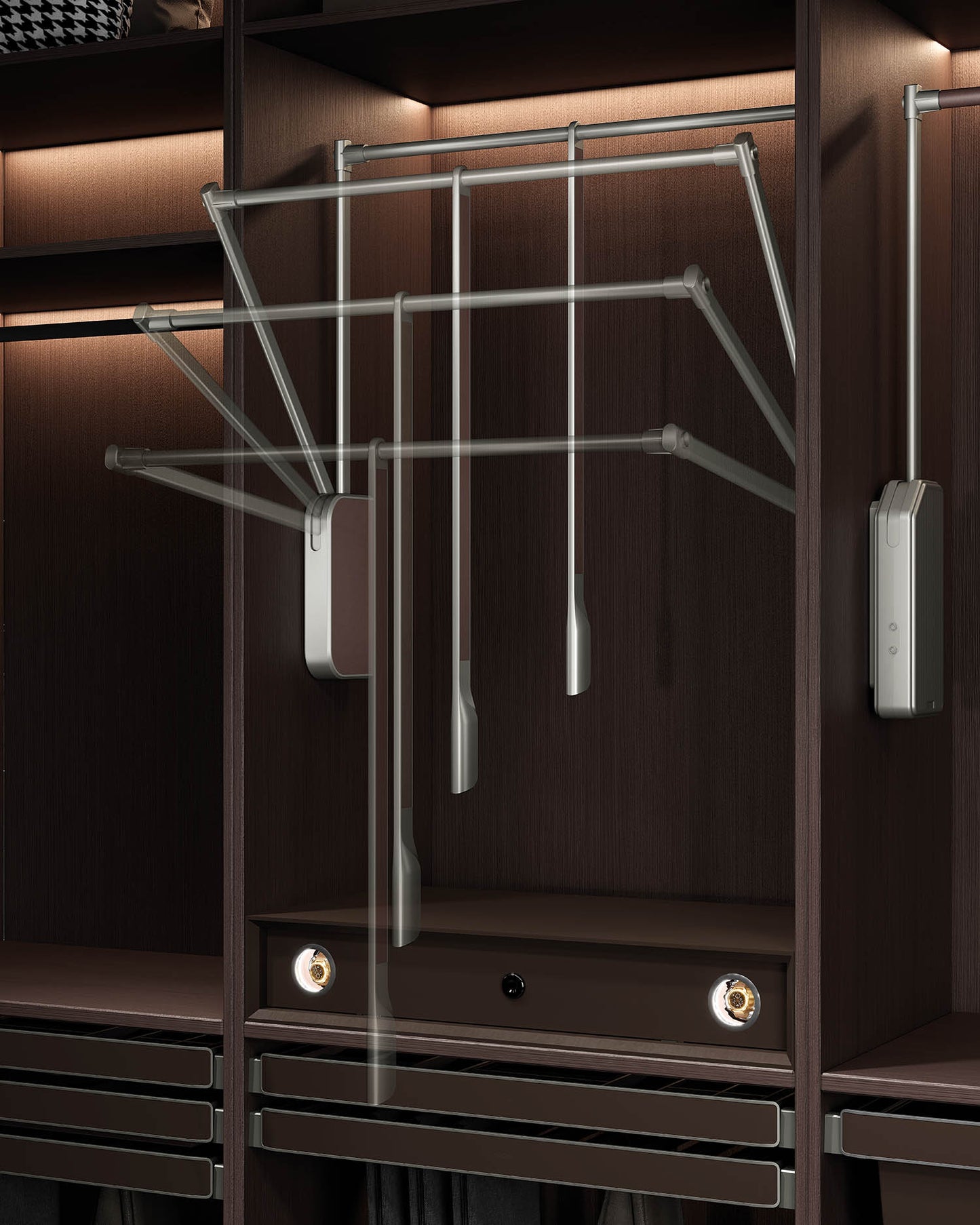 Hera series soft close liftable hanger