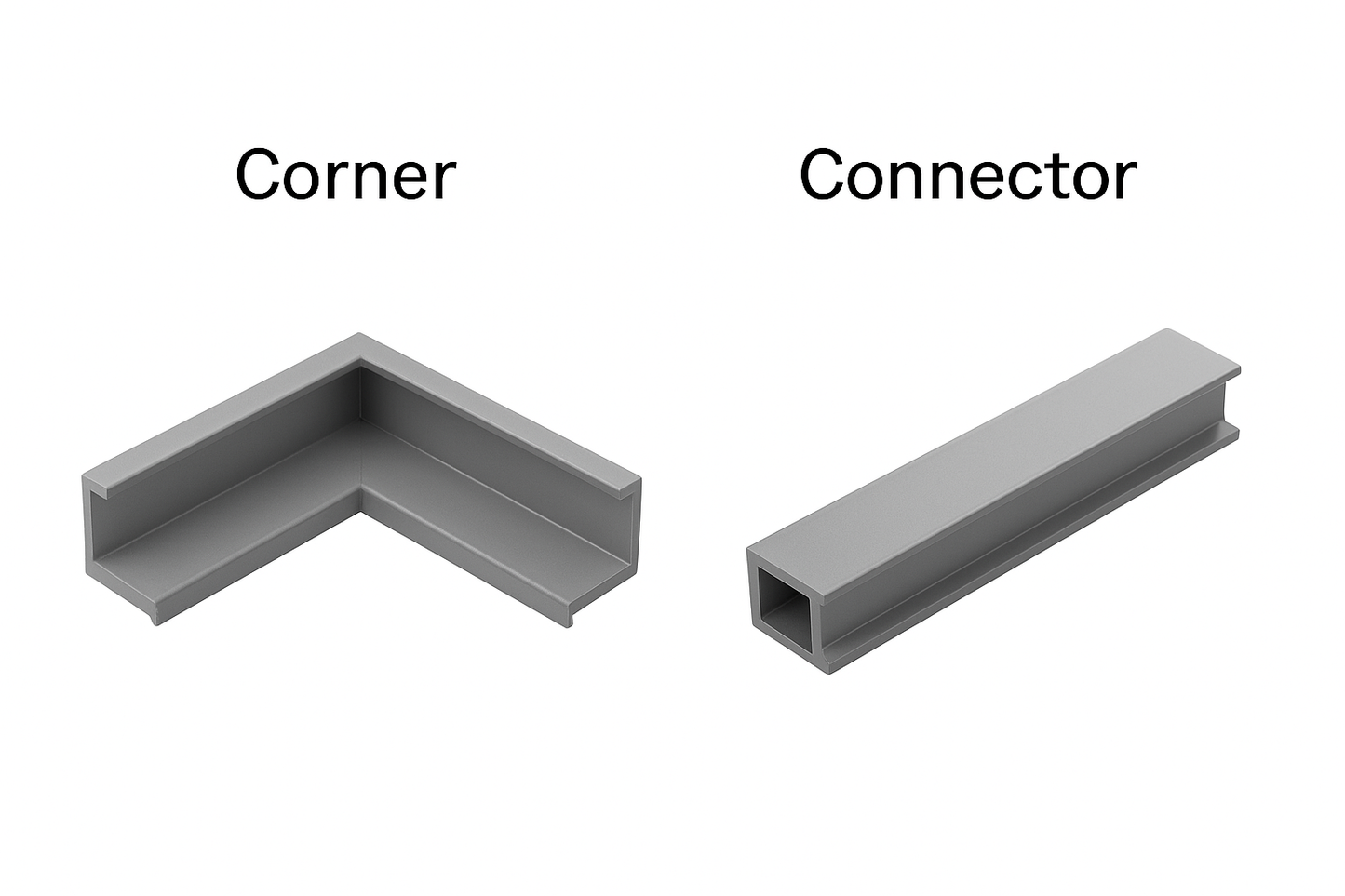 Skirting And Concealed Handle - Corner and connector