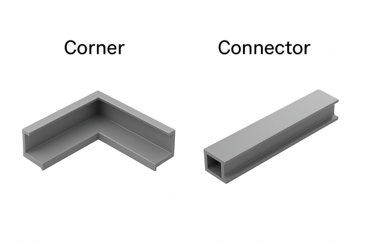 Skirting And Concealed Handle - Corner and connector