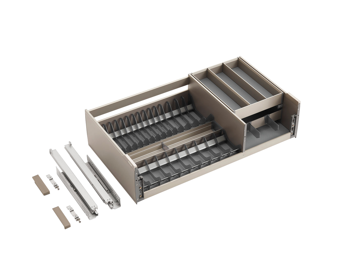 Encanto multifunctional basket with cutlery tray
