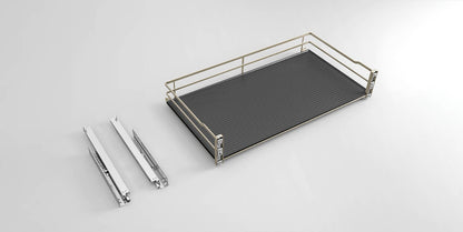 Champagne rose three side flat wire basket