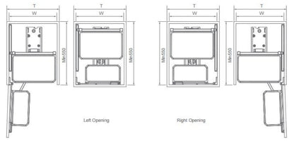 Amethyst series base cabinet mini pantry roll out