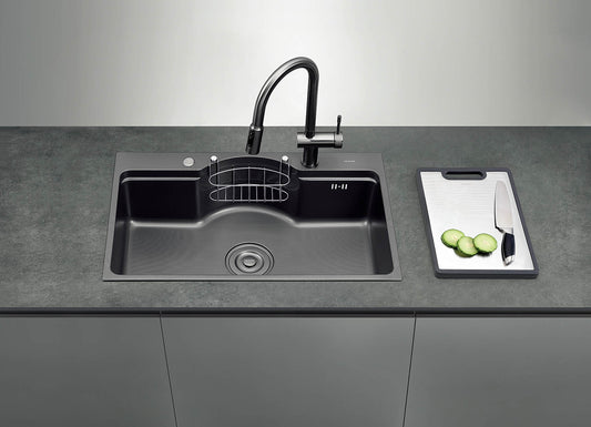 Kitchen Sink PVD grey sink 1