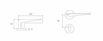High end door lock solution detachable lock M302