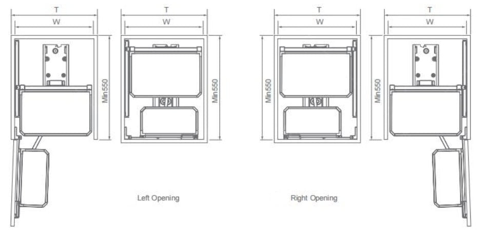 Amethyst series pantry roll-out