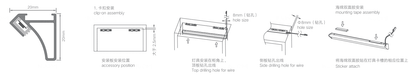 Nova series surface mounted cabinet corner light