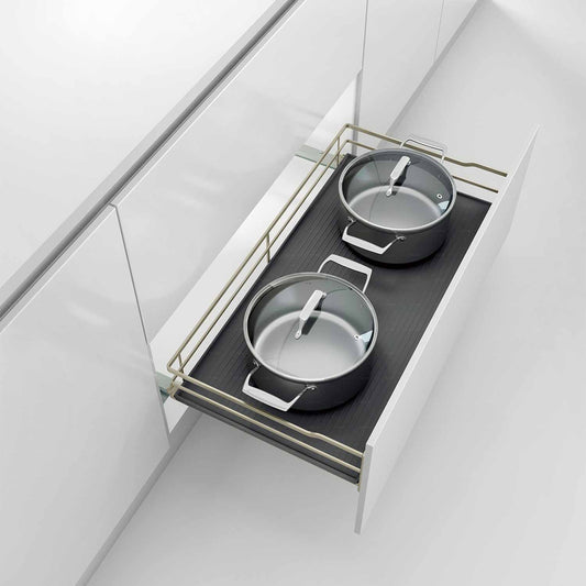 Champagne rose three side flat wire basket