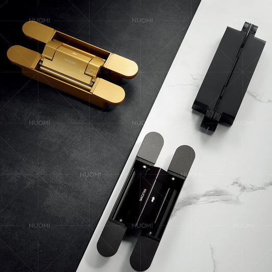 High end door lock solution hydraulic hidden hinge