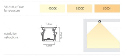 Sonew series built in direct emitting light bar