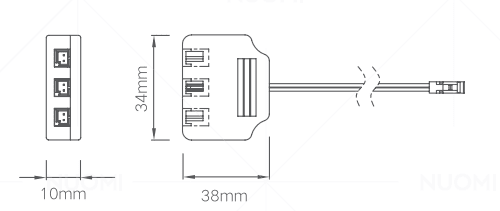 Lighting Accessories - LED three-bit junction box