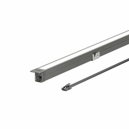 Built in lighting bar flanged aluminium 3000K and 4000K 10*10
