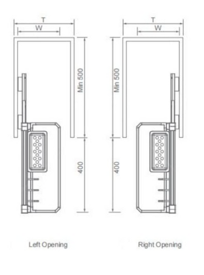 Amethyst Series Side Mount Basket Under Sink