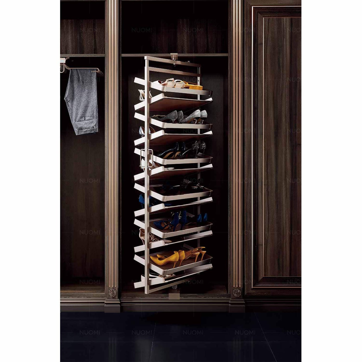 Violet pro series 360 degrees rotatable multi layer shoes rack