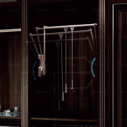 Violet soft closing liftable hanger