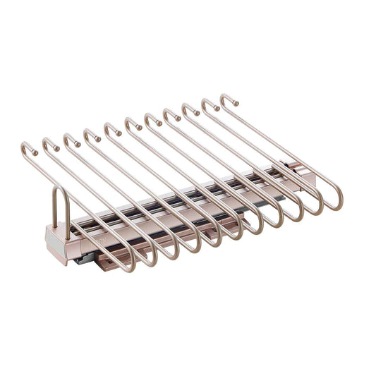 Violet top install soft closing s shaped trousers rack