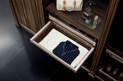 Violet soft closing rattan basket