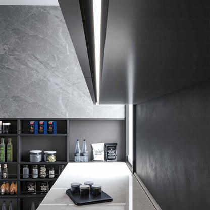 Zeus series invisible handle with light for wall cupboard