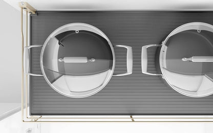 Champagne rose three side flat wire basket