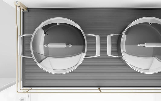 Champagne rose three side flat wire basket