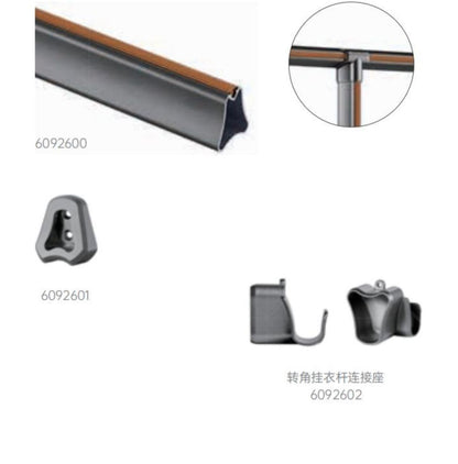 Ralphie holder for clothes rail 2 trapezoid
