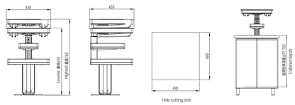 Encanto electric lifting base cabinet